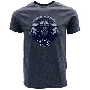 heather gray short sleeve t-shirt Darth Vader triple frontier Penn State Athletic Logo